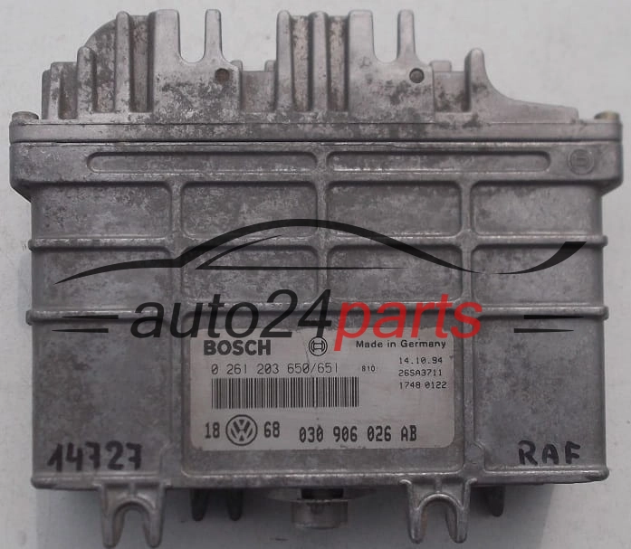 CENTRALINA DO MOTORE VW VOLKSWAGEN GOLF VENTO 1.4 ABD 030906026AB, 030 906 026 AB, 0261203650/651, 0 261 203 650, 0 261 203 651, 28SA3711