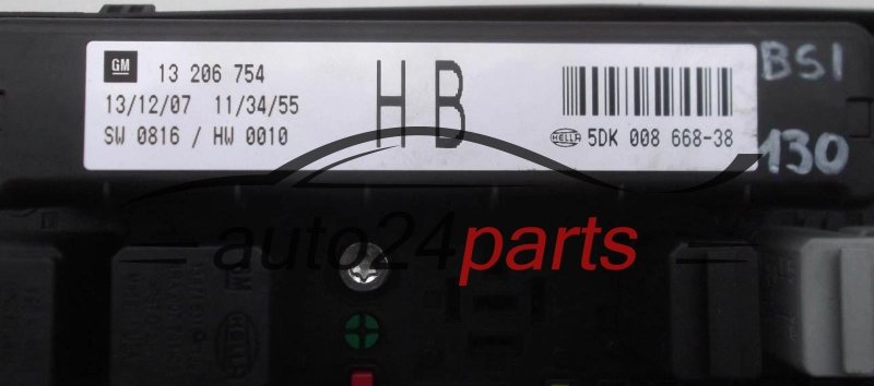  FUSE RELAY BOX ELECTRICAL COMFORT CONTROL MODULE BODY OPEL