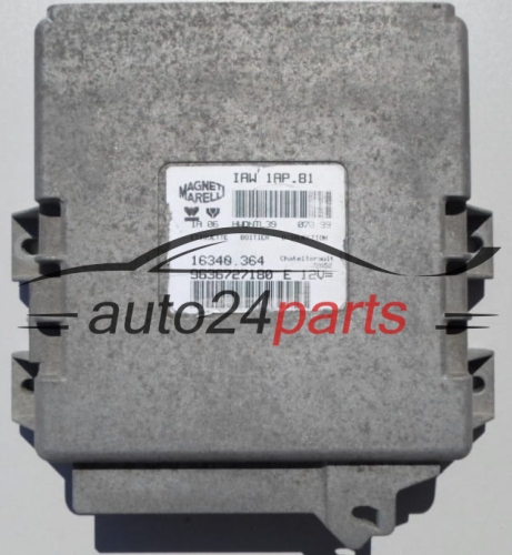Μονάδα Ελέγχου Κινητήρα PEUGEOT 206 1.4 Magneti Marelli IAW 1AP.81, 16340.364,  9636727180