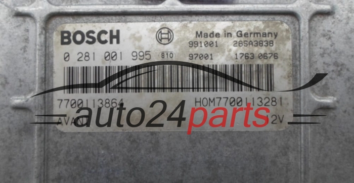  CENTRALINA MOTORE RENAULT LAGUNA BOSCH 0 281 001 995, 0281001995, 7700113864