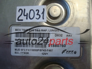 KOMPUTER STEROWNIK SILNIKA FIAT FIORINO 1.3 MAGNETI MARELLI MJD 8F2.F4, MJD8F2F4, FPT 51880760, BC.0103842.A, BC0103842A