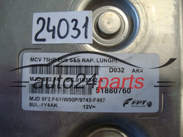 KOMPUTER STEROWNIK SILNIKA FIAT FIORINO 1.3 MAGNETI MARELLI MJD 8F2.F4, MJD8F2F4, FPT 51880760, BC.0103842.A, BC0103842A