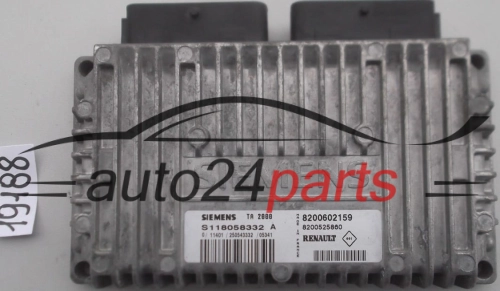 STEROWNIK SKRZYNI AUTOMATYCZNEJ RENAULT LAGUNA S118058332 A, S118058332A, 8200602159