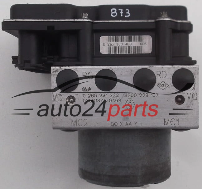 Aντλία ABS RENAULT CLIO II KANGOO THALIA TWINGO NISSAN KUBISTAR BOSCH 8200 229 137, 8200229137, 0 265 800 316, 0265800316