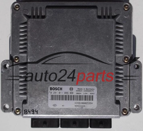 KOMPUTER STEROWNIK SILNIKA VOLVO S40 1.9 DID BOSCH 0 281 011 086, 0281011086, HOM8200065994 