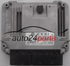 ECU CENTRALITA DE MOTOR VOLKSWAGEN PASSAT 2.0 TSI BOSCH 0 261 S06 014, 0261S06014, 06J 907 309 B, 06J907309B, MED17.5.2 