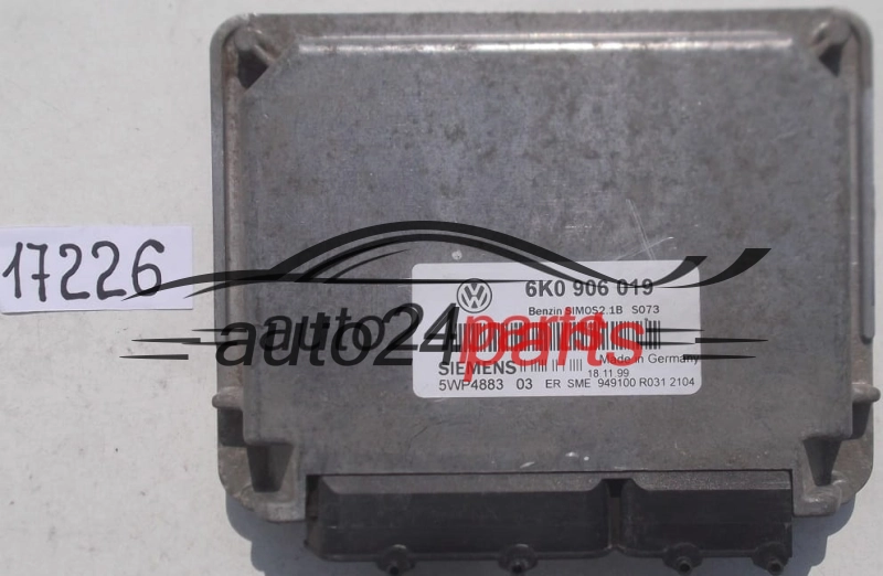 CALCULATEUR MOTEUR  SIEMENS 5WP4883 03, 5WP488303, 6K0 906 019, 6K0906019