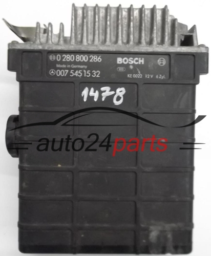 ECU ENGINE CONTROLLER MERCEDES W124 C124 S124 E-KLASA 300 E BOSCH 0 280 800 286, 0280800286, 007 545 15 32, 0075451532