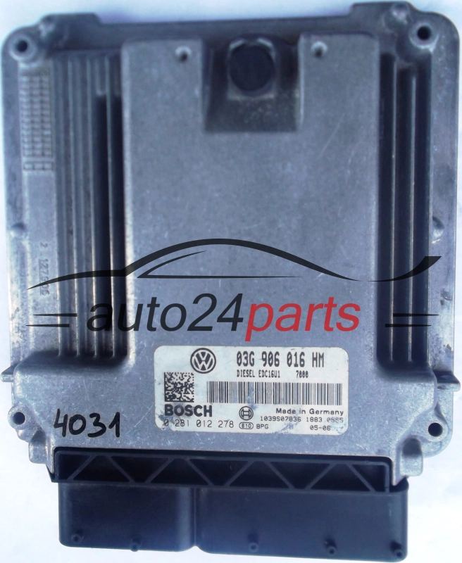 Centralina do motore SEAT ALTEA 2.0 TDI BKD BOSCH 0281012278 03G906016HM EDC16U1