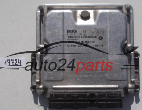 ECU ENGINE CONTROLLER CHRYSLER VOYAGER 2.8 CRD BOSCH 0 281 012 121, 0281012121, P05094285AB