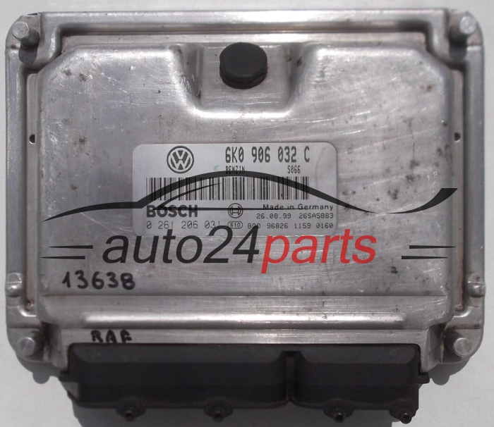 KOMPUTER STEROWNIK SILNIKA SEAT IBIZA CORDOBA VARIO 1.4 MPI 6K0 906 032 C, 6K0906032C, BOSCH 0 261 206 031, 0261206031, 26SA5883