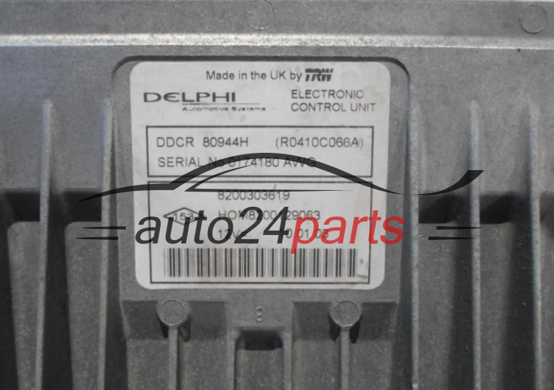 Μονάδα Ελέγχου Κινητήρα RENAULT CLIO 1.5 DCI Delphi R0410C066A, 8200303619