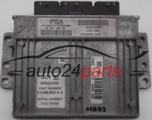Μονάδα Ελέγχου Κινητήρα CITROEN PEUGEOT 1.4 Sagem 21585350-4 A, 215853504A, PSA 96 587 384 80, 9658738480, 9649433980 