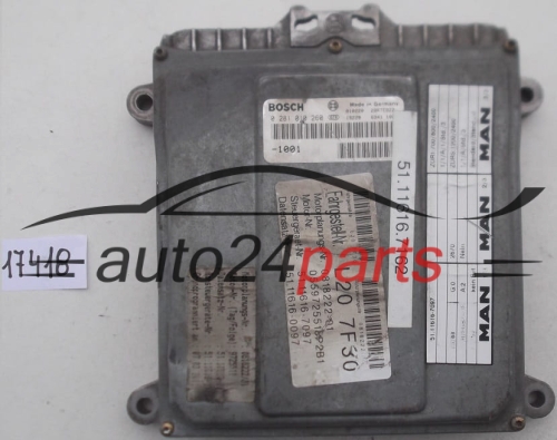 ECU CENTRALITA DE MOTOR MAN L2000 BOSCH 0 281 010 260, 0281010260 