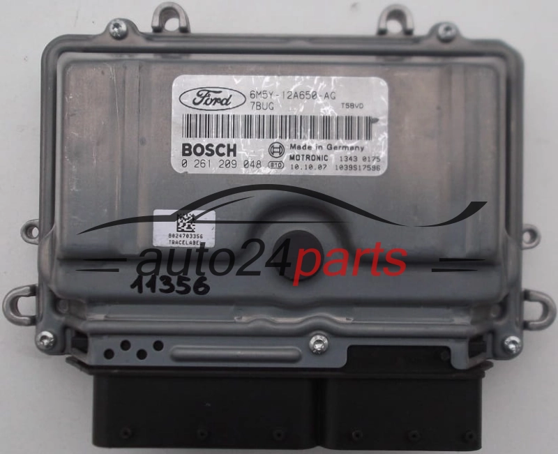 Μονάδα Ελέγχου Κινητήρα FORD FOCUS 2.5 T BOSCH 0 261 209 048, 0261209048, 6M5Y-12A650-AG, 6M5Y12A650AG