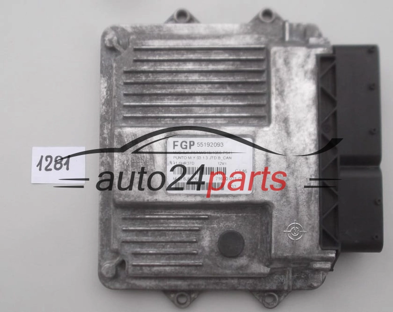 ECU CENTRALITA DE MOTOR FIAT PUNTO 1.3 JTD 55192093, MJD6JFP6, MJD6JF.P6, MJD 6JF.P6/HW01B/1056-P641, 71600.021.03, 7160002103