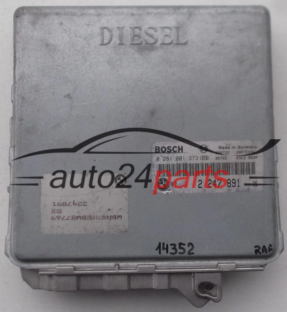 KOMPUTER STEROWNIK SILNIKA BMW 5 E39 525 TDS BOSCH 0281001373, 0 281 001 373, 2247891, 2247891, 28RTE044