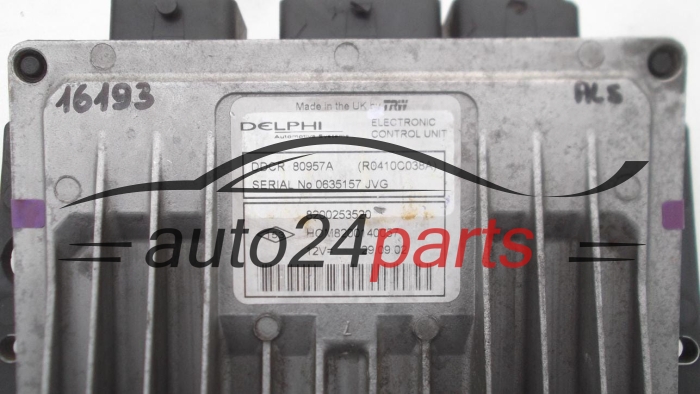 MOTORSTEUERGERÄT ECU STEUERGERAT RENAULT KANGOO 1.5 DCI 8200253520, R0410C038A, HOM8200140057