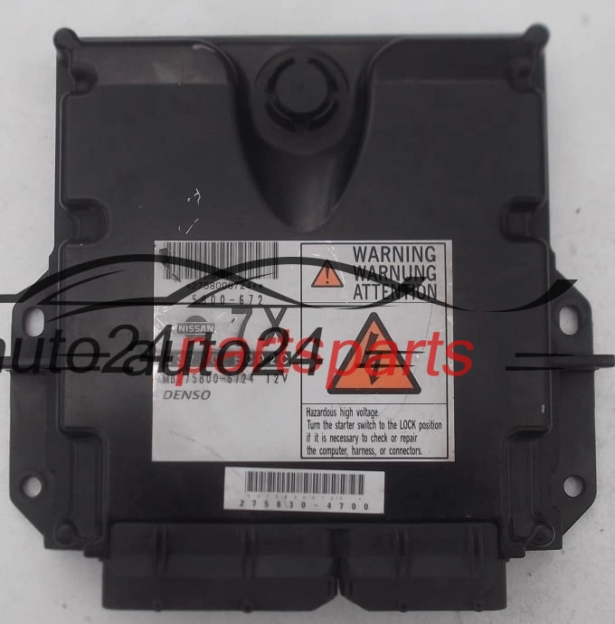 CALCULATEUR MOTEUR NISSAN NAVARA DENSO MB275800-6724, MB2758006724, 23710 EC02C, 23710EC02C, 7X