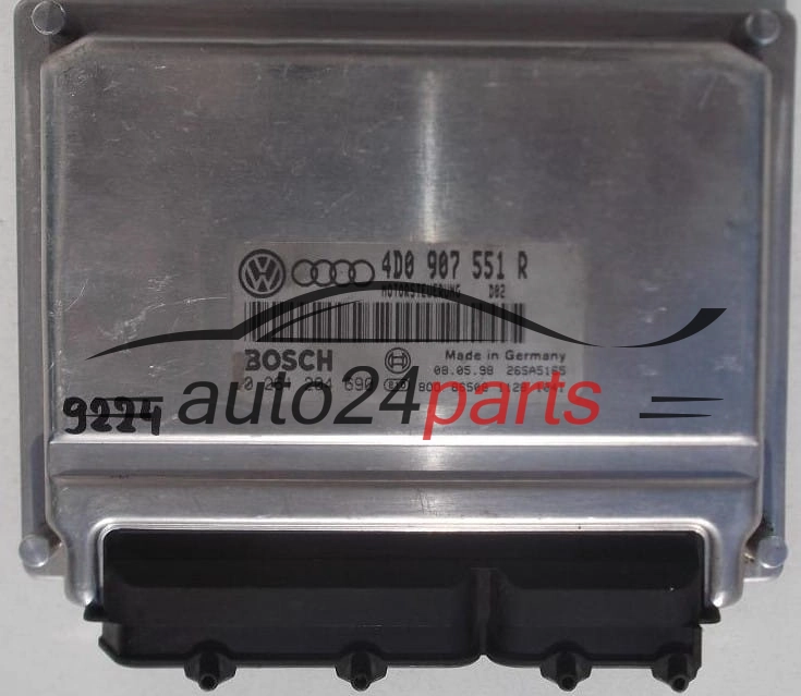 KOMPUTER STEROWNIK SILNIKA AUDI A4 A6 VW VOLKSWAGEN PASSAT 2.8 V6 30V 4D0907551R, 4D0 907 551 R, BOSCH 0261204690, 0 261 204 690, BENZIN D02 26SA5165