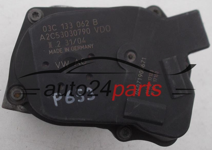 BOITIER DE PAPILLON AUDI VOLKSWAGEN SEAT SIEMENS VDO A2C53030790, 03C 133 062 B, 03C133062B