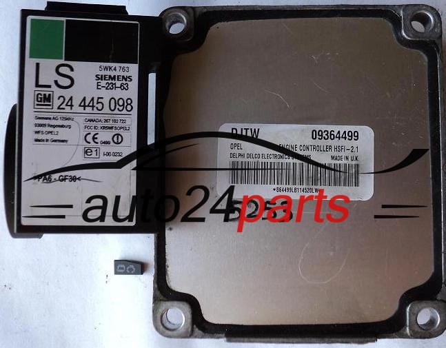 ECU CENTRALITA DE MOTOR OPEL ASTRA CORSA ZAFIRA DELPHI DELCO 09364499 DJTW, 09364499DJTW, HSFI-2.1