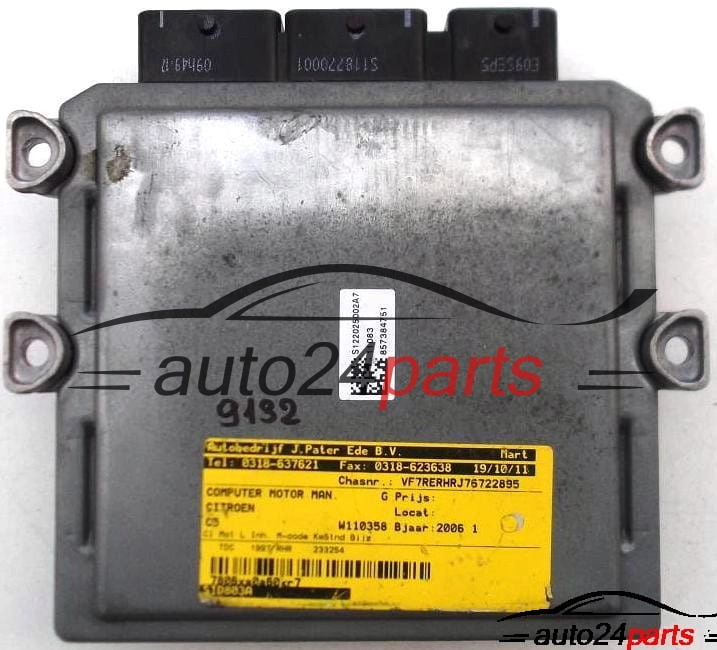 MOTORSTEUERGERÄT ECU STEUERGERAT PEUGEOT, CITROEN 2.0 16V