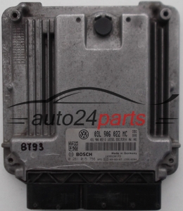 CENTRALINA MOTORE VW VOLKSWAGEN GOLF VI 2.0 TDI, BOSCH 0 281 015 756, 0281015756, 03L 906 022 MC, 03L906022MC, EDC17CP14