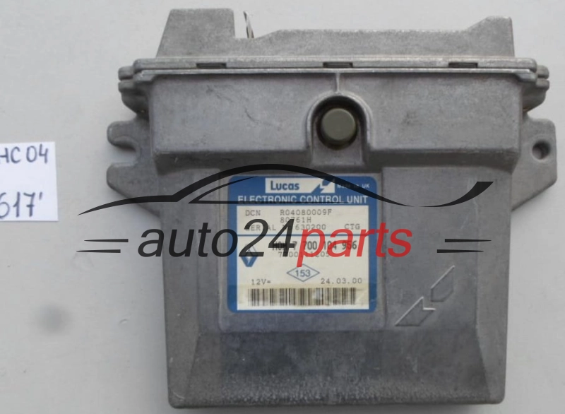 KOMPUTER STEROWNIK SILNIKA RENAULT KANGOO CLIO 1.9, HOM 7 700 104 956, 7700104956, 7700111205, R04080009F
