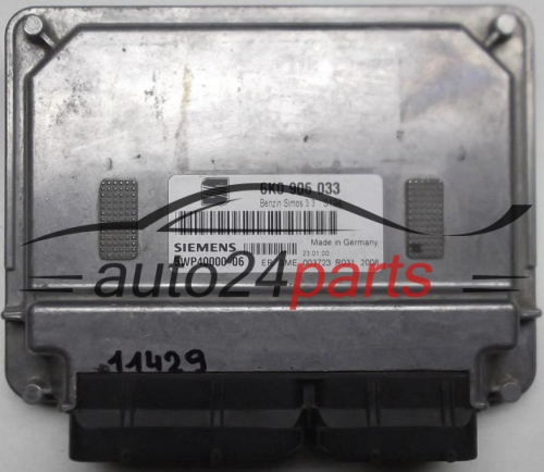 ECU ENGINE CONTROLLER  VW VOLKSWAGEN 6K0 906 033, 6K0906033, 5WP40000 06, 5WP4000006 