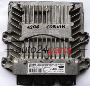 ECU ENGINE CONTROLLER FORD FIESTA FUSION 1.4 TDCI 6S6112A650RC SID804 5WS40461C-T SIEMENS 6S61-12A650-RC 7CDC 