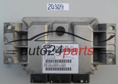KOMPUTER STEROWNIK SILNIKA PEUGEOT 206 IAW 6LPA.01, IAW6LPA01, 9656815380
