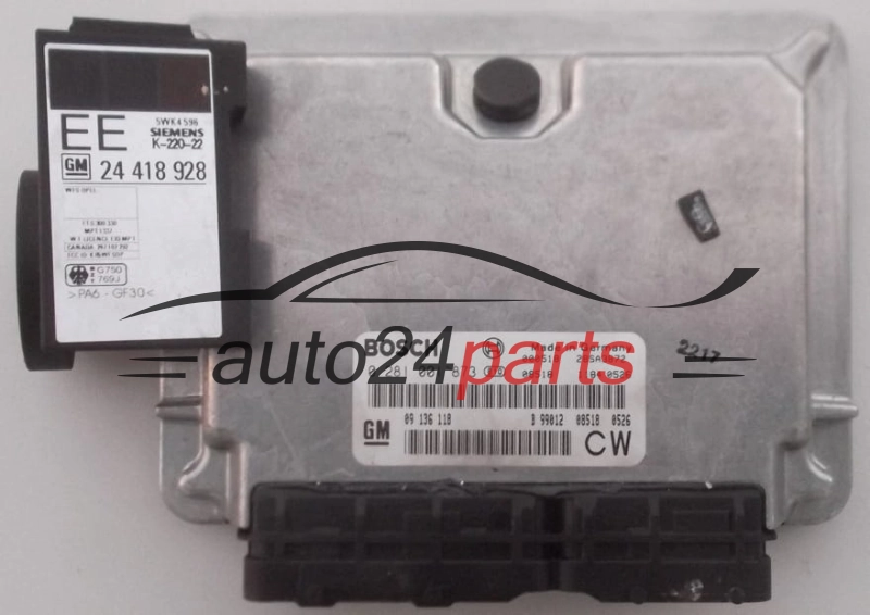 ECU ENGINE CONTROLLER OPEL VECTRA B 2.0 DTI BOSCH 0 281 001 873, GM 09 136 118