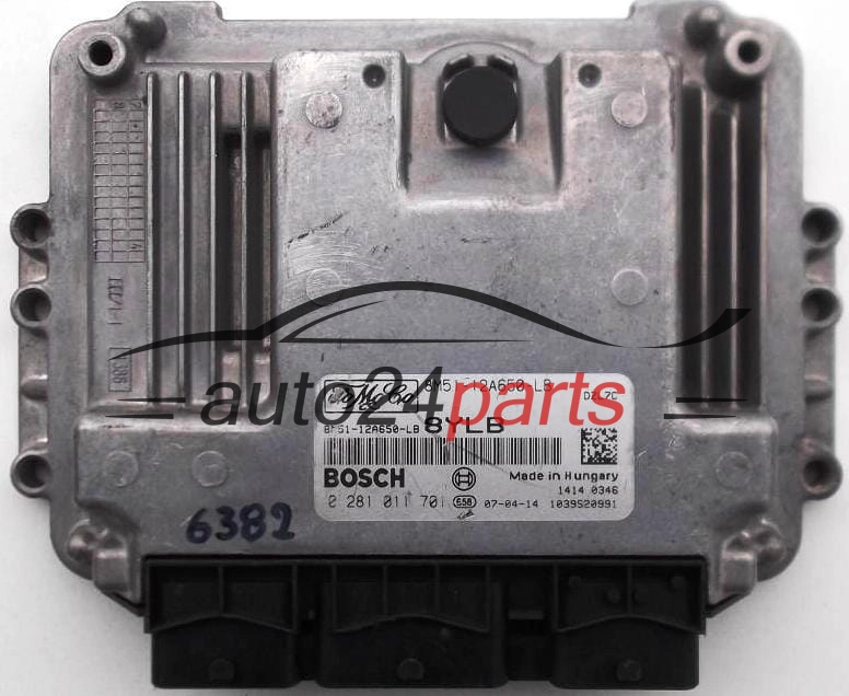 Μονάδα Ελέγχου Κινητήρα FORD FOCUS 1.6 TDCI BOSCH 0 281 011 701, 0281011701, 8M51-12A650-LB, 8M5112A650LB