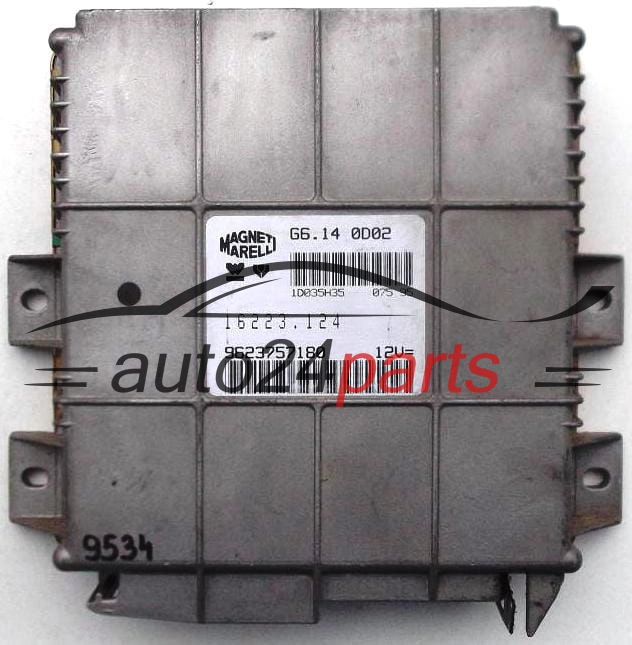 Μονάδα Ελέγχου Κινητήρα CITROEN PEUGEOT 306 1.4 MAGNETI MARELLI G6.14 0D02, G6140D02, 16223.124, 16223124, 9623757180 