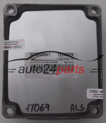 ECU CENTRALITA DE MOTOR OPEL MERIVA 1.7 DTI ISUZU 8973258947, DELPHI DELCO 12249828