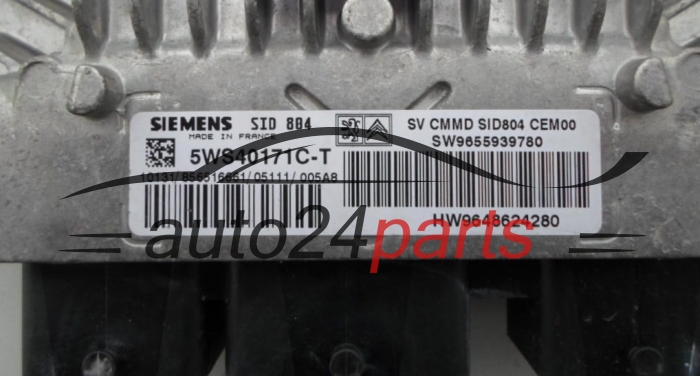 Μονάδα Ελέγχου Κινητήρα CITROEN PEUGEOT 1.4 HDI SIEMENS 5WS40171C-T, 5WS40171CT, SID 804