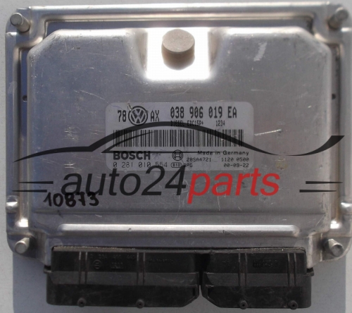 ECU CENTRALITA DE MOTOR VW VOLKSWAGEN PASSAT 1.9 TDI 038906019EA, BOSCH 0 281 010 554, 0281010554, 26SA4721