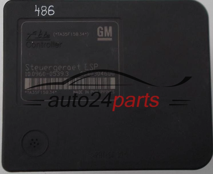 ABS OPEL ASTRA H ZAFIRA B GM 13 213 610 AL, 13213610AL, ATE 10.0206-0206.4, 10020602064, ESP 10.0960-0539.3, 10096005393