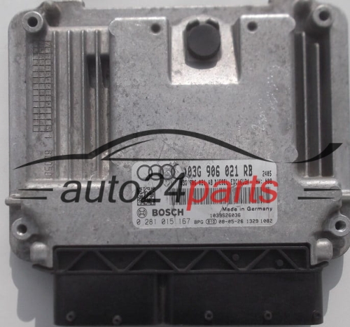 ECU CENTRALITA DE MOTOR  AUDI A3 1.9 TDI BOSCH 0281015167, 03G906021RB, 03G906021AB
