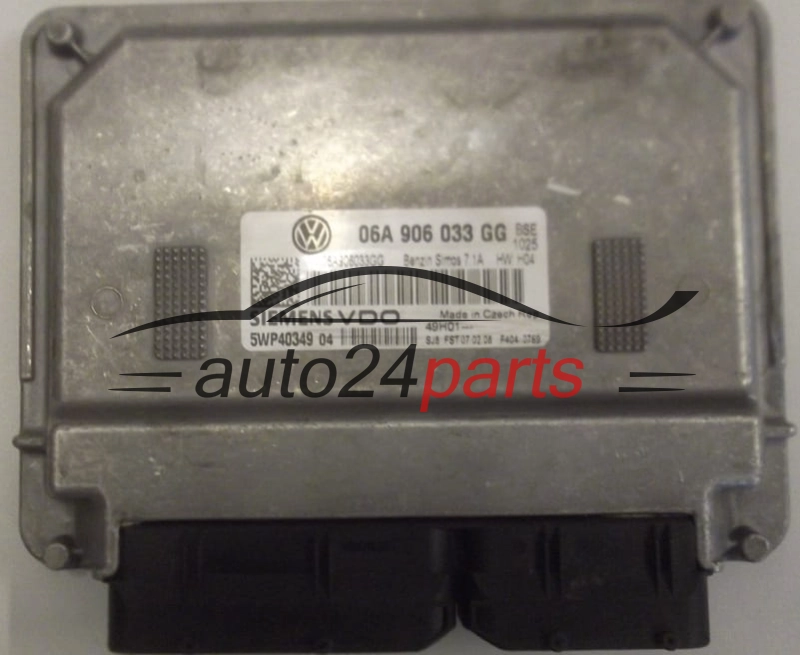 MOTORSTEUERGERÄT ECU STEUERGERÄT  VOLKSWAGEN GOLF 1.6 SIEMENS VDO 5WP40349 04,  06A 906 033 GG