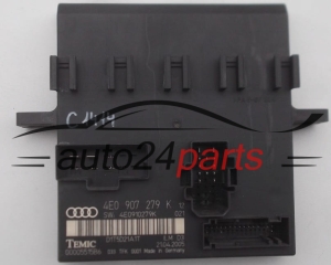 Centralina de comando do sistema confort AUDI A8 S8 TEMIC 0000551586, 4E0 907 279 K, 4E0907279K 