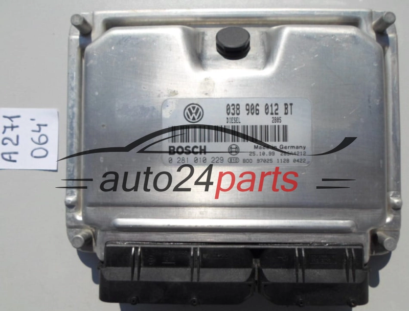 Centralita de motor Seat Leon Toledo 1.9 TDI AHF 038906012BT Bosch 0281010229 Diésel EDC15UM+ 2805 28SA4212