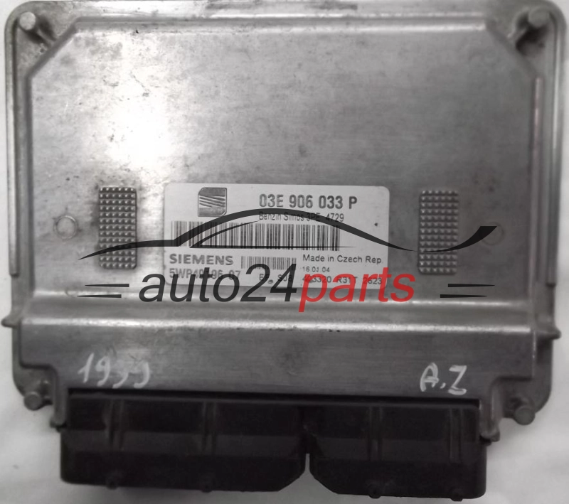 Centralita de motor Seat Ibiza Cordoba 1.2 AZQ 03E906033P Siemens 5WP40196 Benzin Simos 3PE 4729