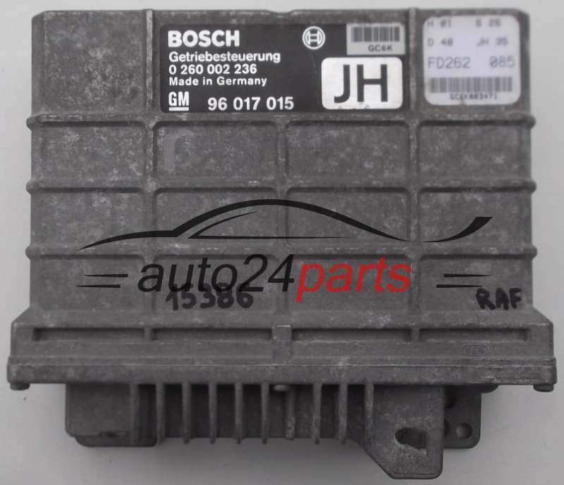 BOITE DE VITESSES AUTOMATIQUE OPEL OMEGA A BOSCH 0 260 002 236, 0260002236, GM 96 017 015 JH, 96017015JH