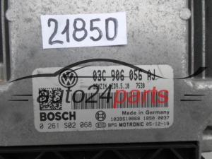 KOMPUTER STEROWNIK SILNIKA VOLKSWAGEN GOLF 1.4 FSI BOSCH 0 261 S02 068, 0261S02068, 03C 906 056 AJ, 03C906056AJ, MED9.5.10
