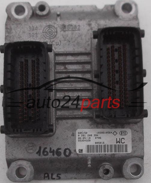 CENTRALINA MOTORE OPEL CORSA TIGRA Z14XEP BOSCH 0 261 208 394, 0261208394, 55354328 WC 
