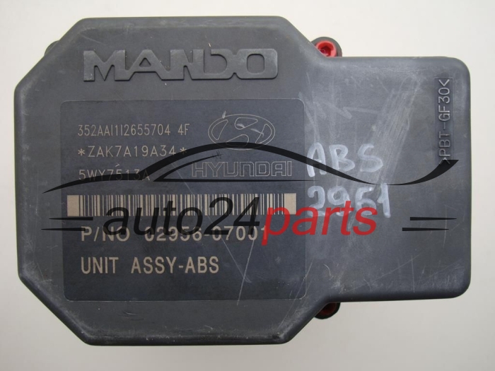 BOMBA HIDRAULICA Y CENTRALITA ABS HYUNDAI KIA PICANTO HMC 58910-07300, 5891007300, MANDO BH60103500, 02956-07001, 0295607001, 5WY7513A