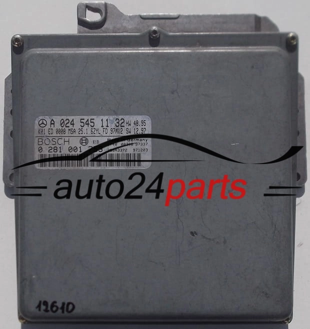 MERCEDES W10 E300 3.0TD A0245451132, A 024 545 11 32, BOSCH 0281001753, 0 281 001 753, K01 ED 0008 MSA 25.1