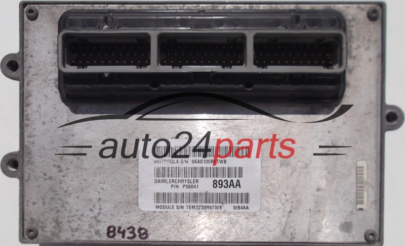CALCULATEUR MOTEUR JEEP GRAND CHEROKEE 4.0 MOTOROLA 06A0100R6TWB, P56041 893AA, P56041893AA, 893AA, WB4AA